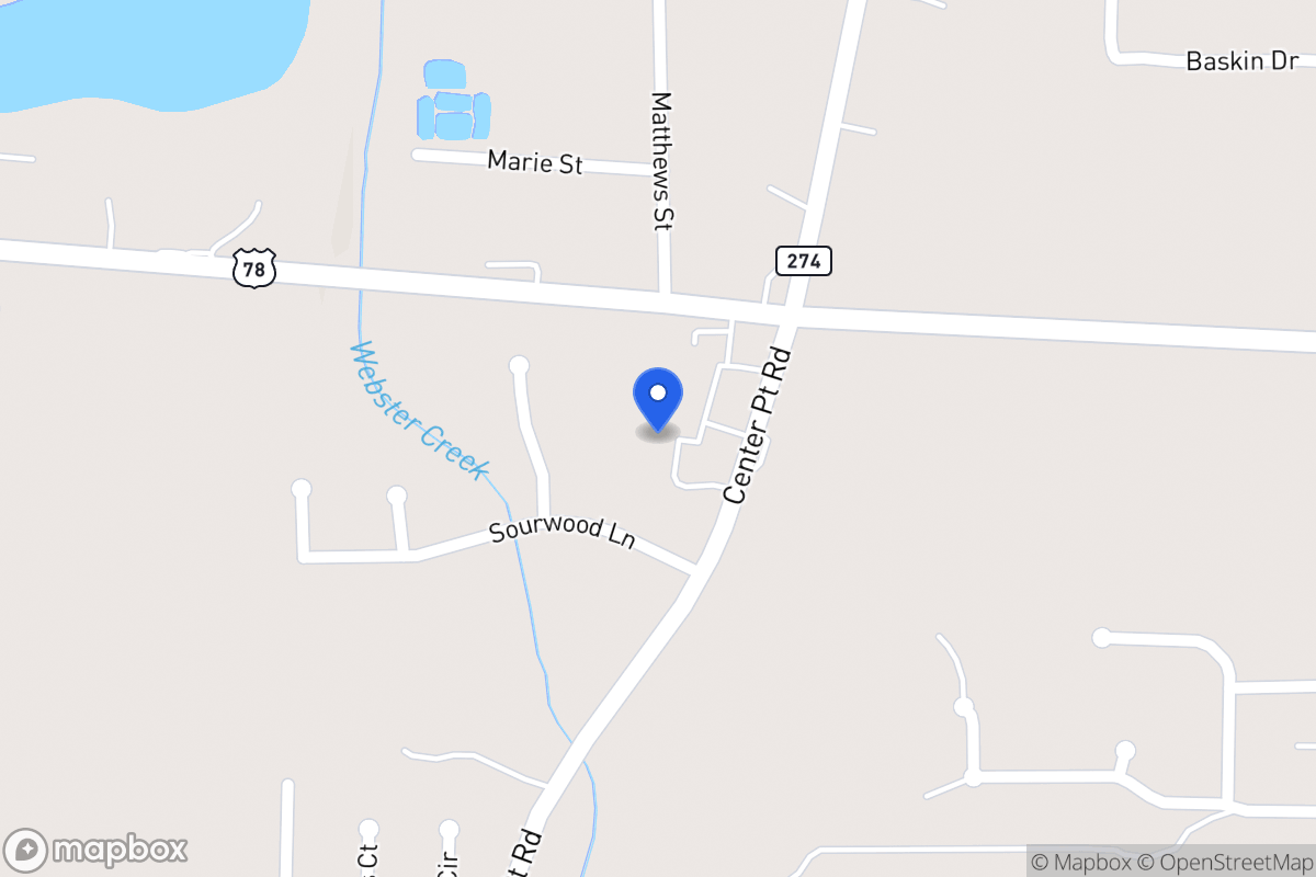 Map of 293 Center Point Rd