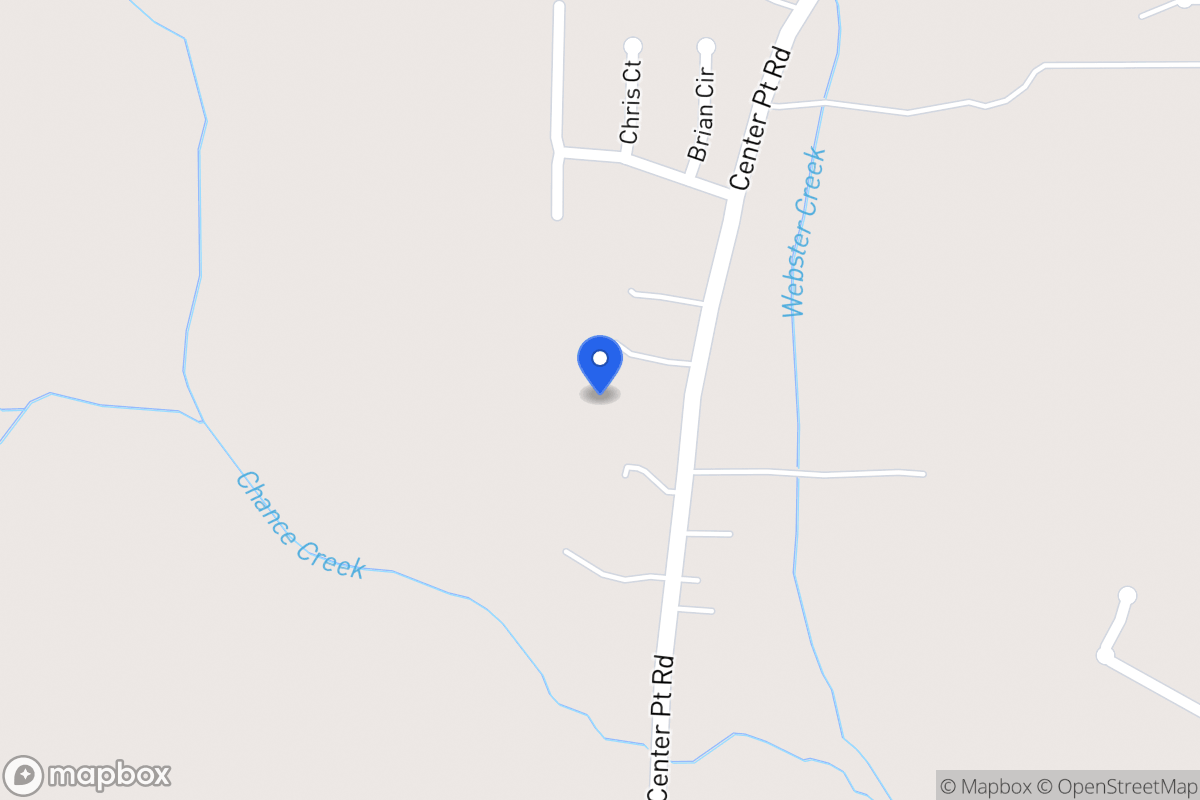 Map of 541 Center Point Rd