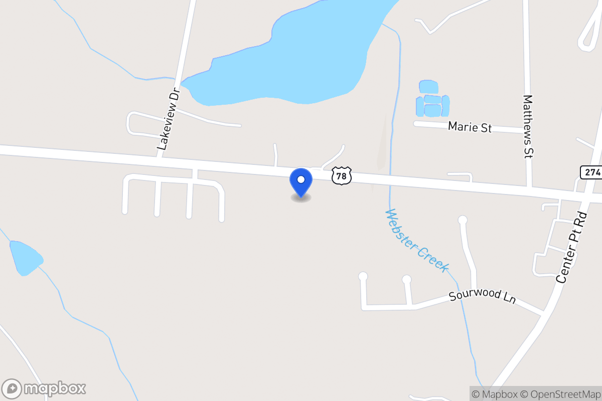 Map of 380 W 78 Hwy