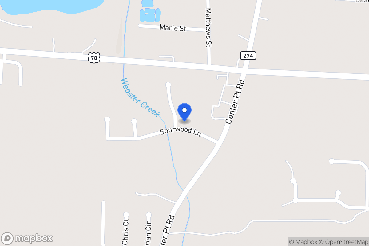 Map of 119 Sourwood Ln
