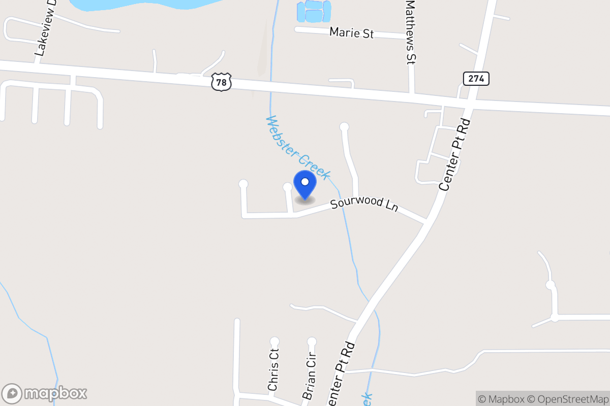 Map of 301 Yaupon Ct
