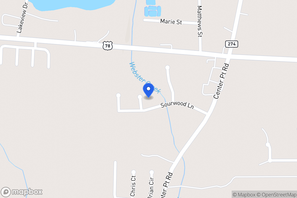 Map of 313 Yaupon Ct