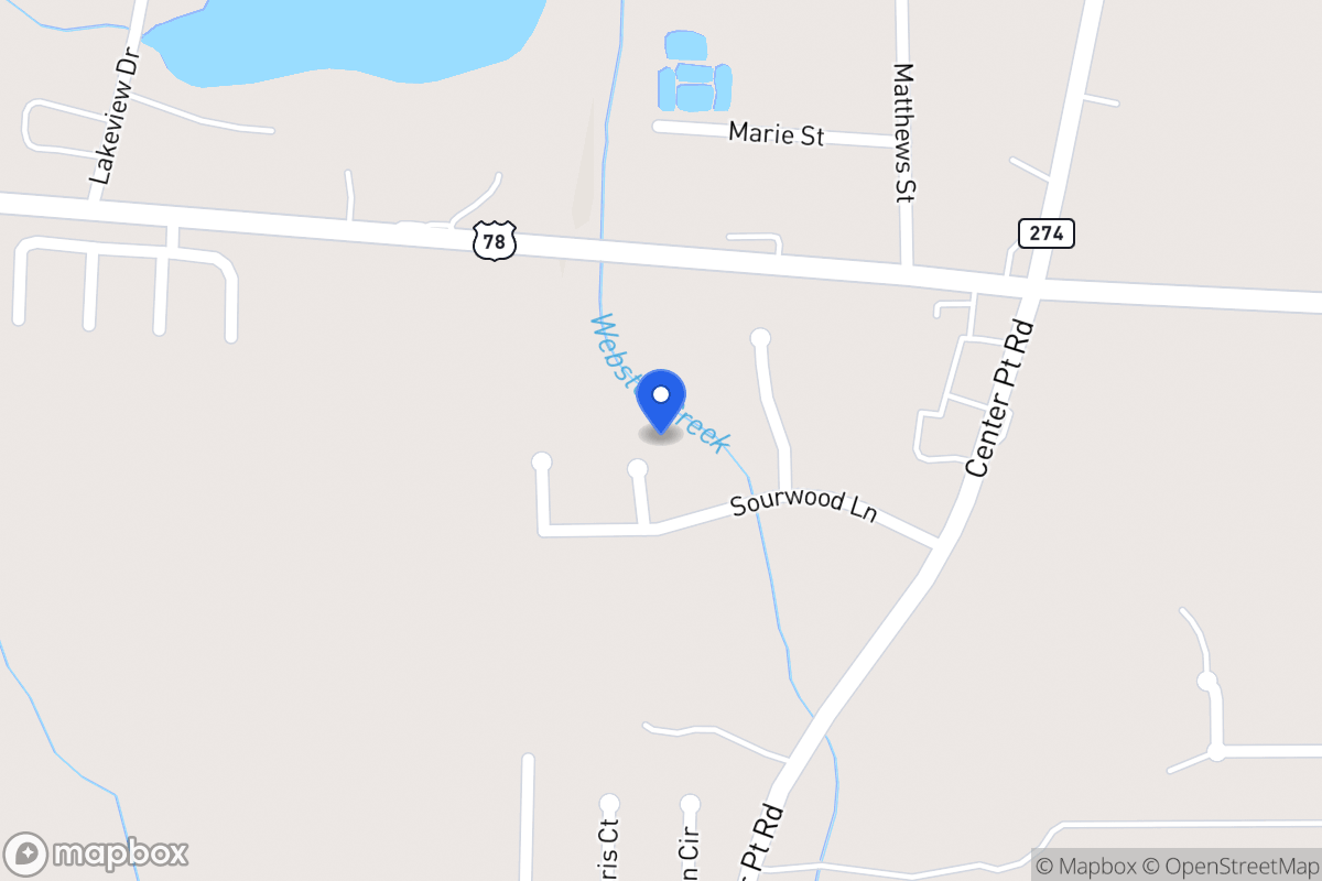 Map of 325 Yaupon Ct