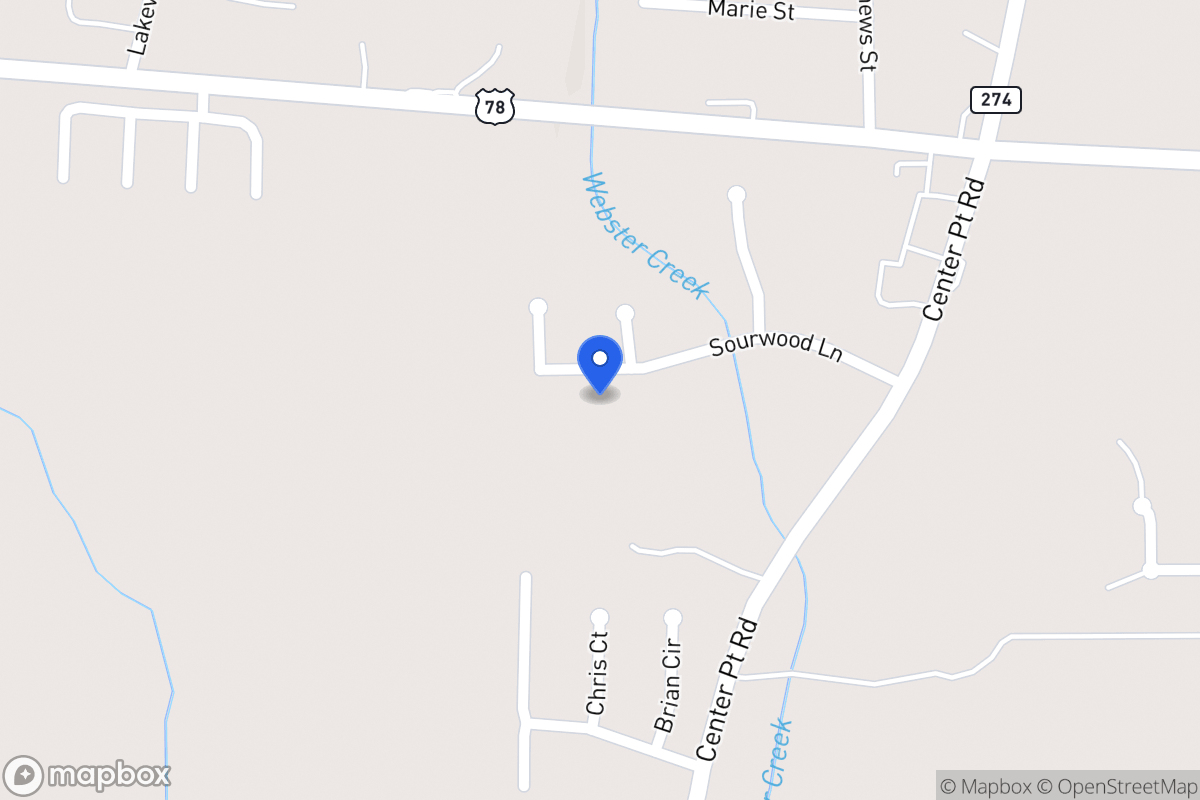 Map of 166 Sourwood Ln