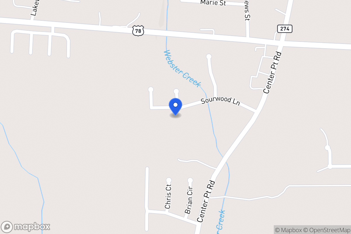 Map of 160 Sourwood Ln