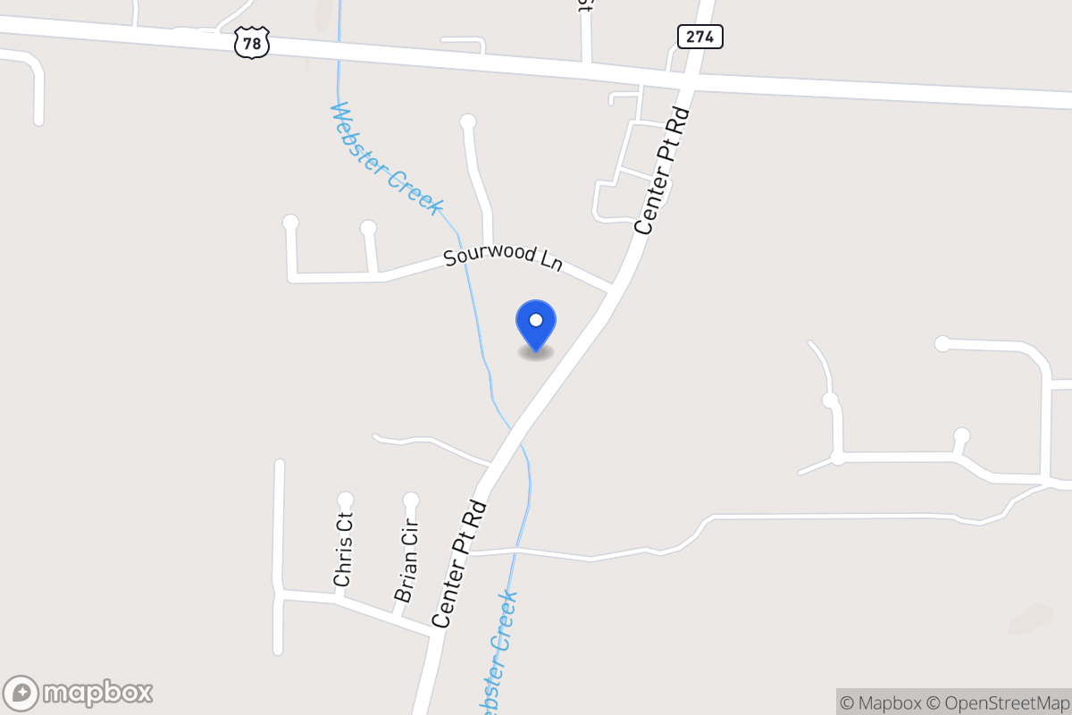 Map of 347 Center Point Rd