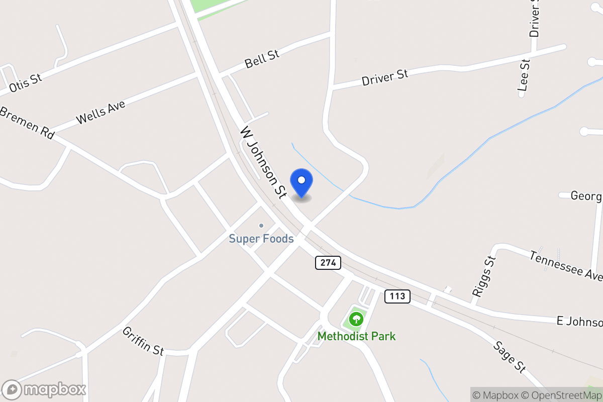 Map of W Johnson St