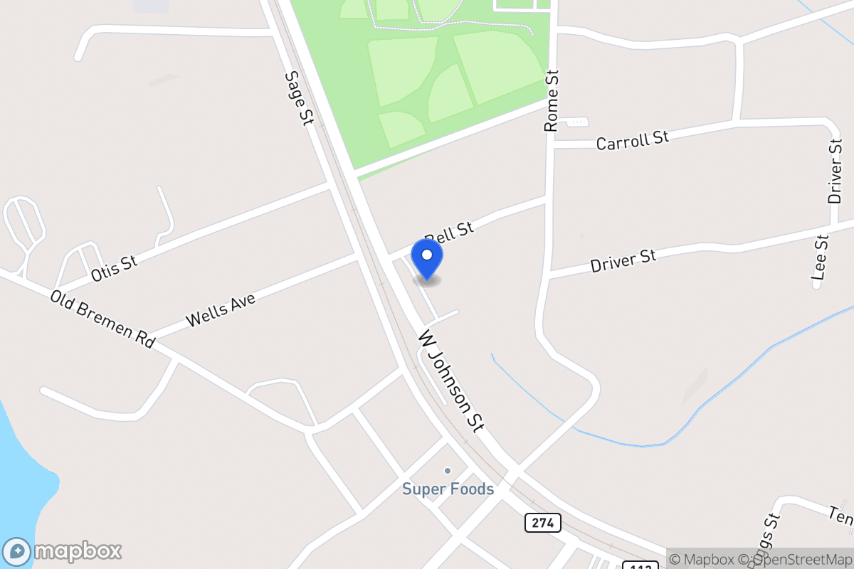 Map of 95 W Johnson St