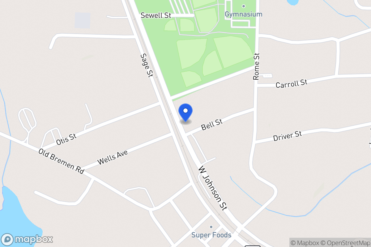 Map of 129 W Johnson St