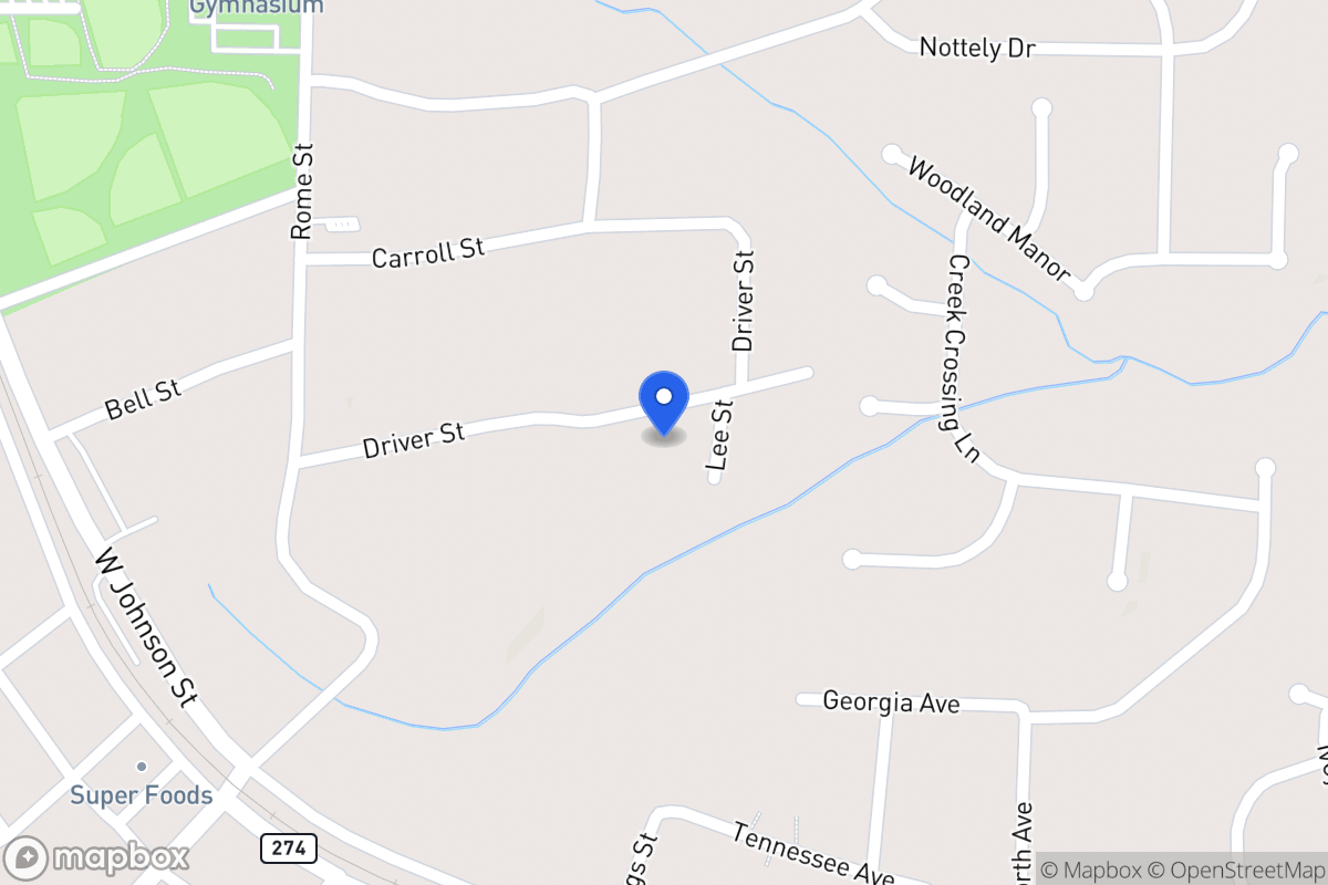 Map of 105 Driver St
