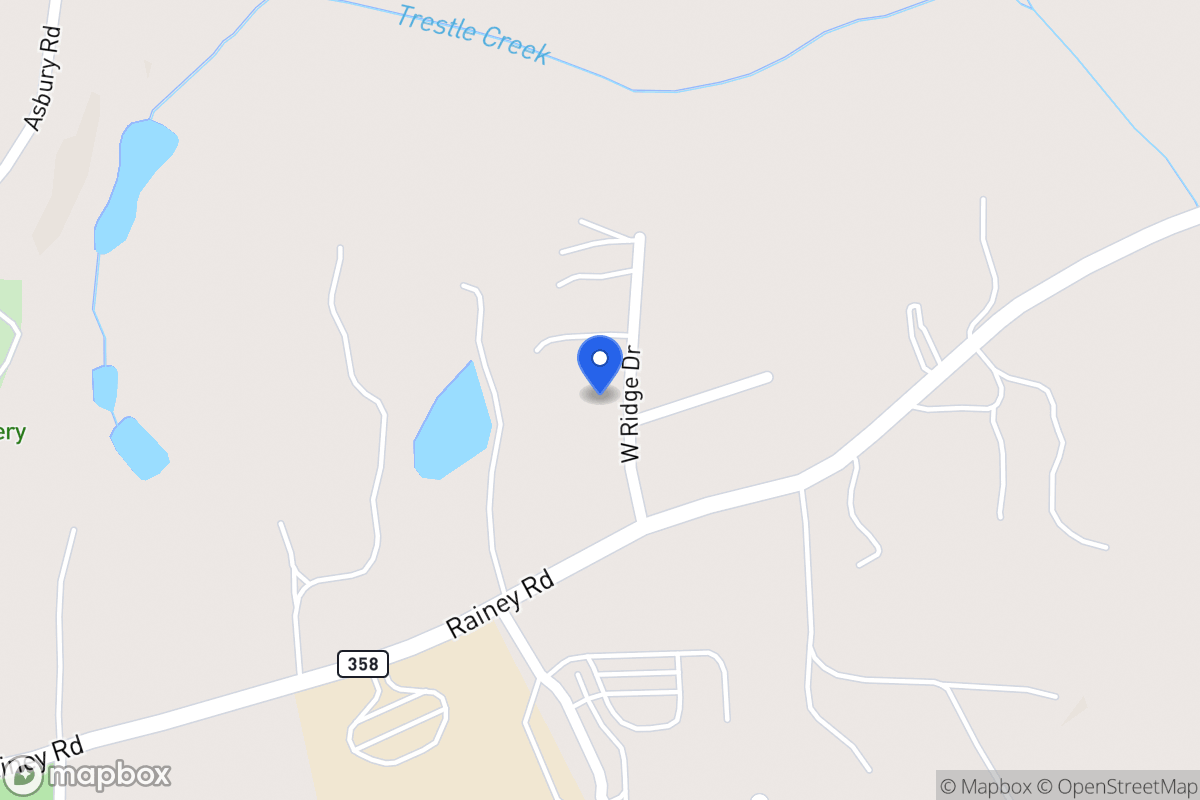 Map of 40 W Ridge Dr