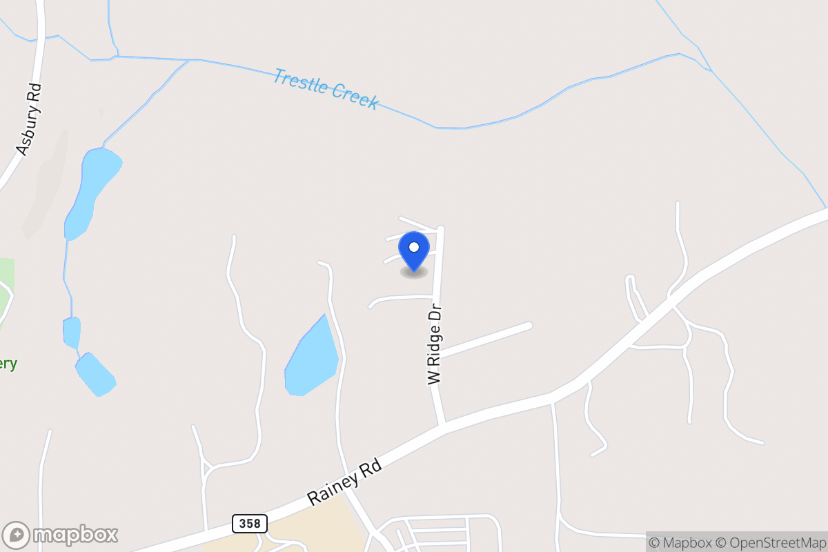 Map of 70 W Ridge Dr