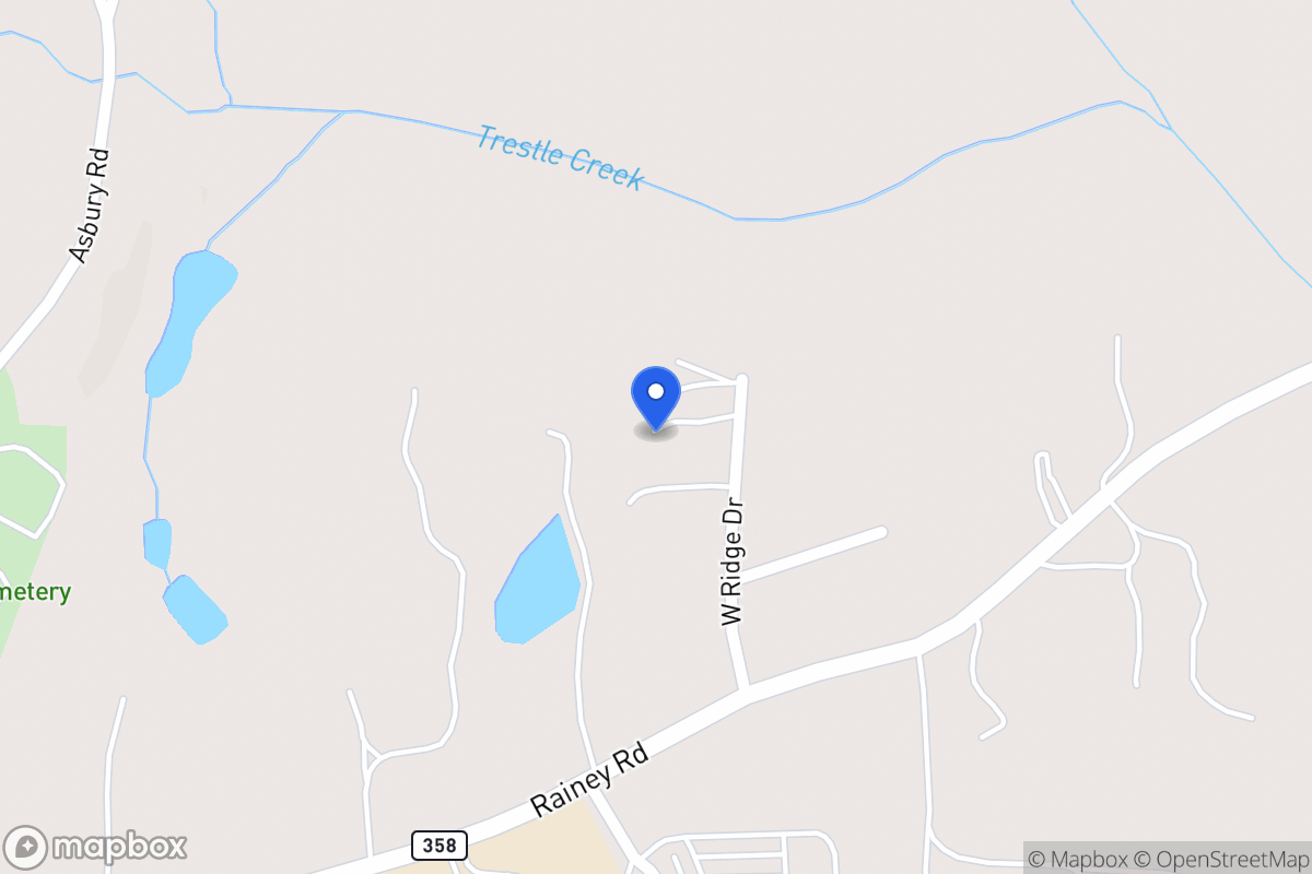 Map of 90 W Ridge Dr