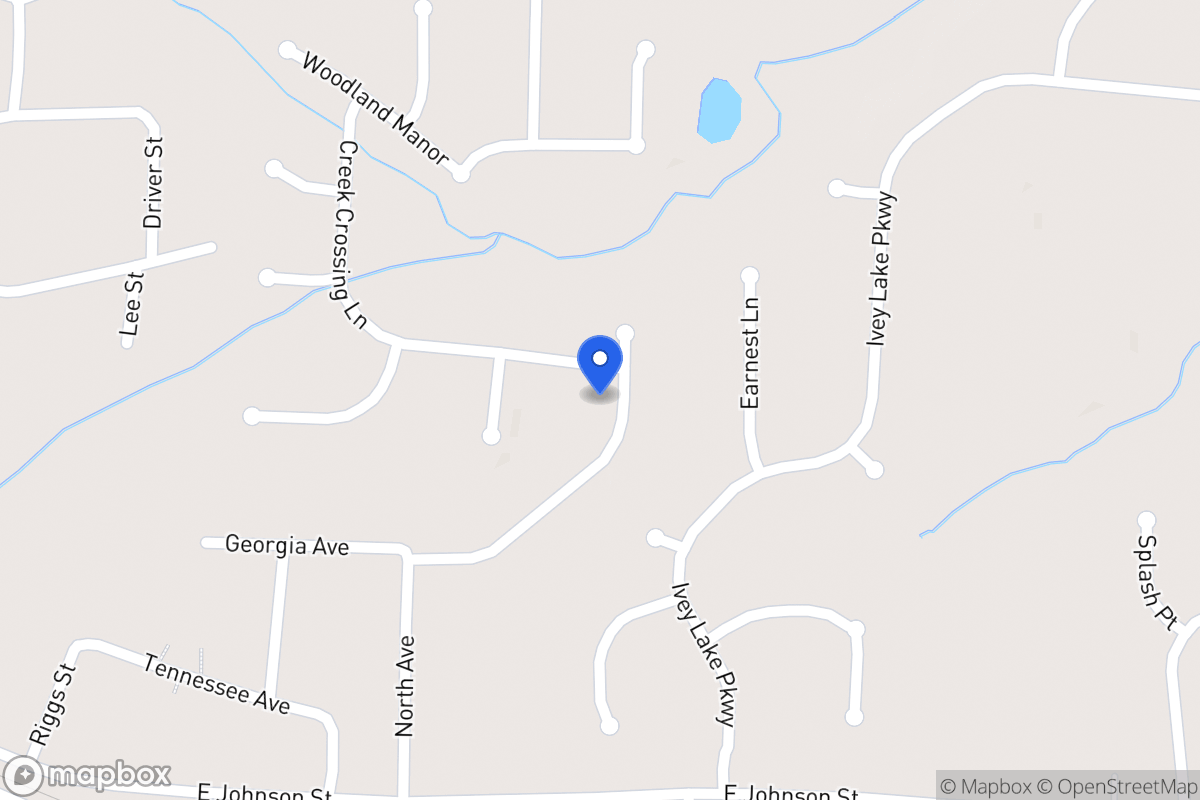 Map of 102 Creek Crossing Ln