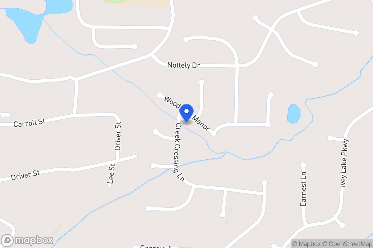 Map of 161 Creek Crossing Ln