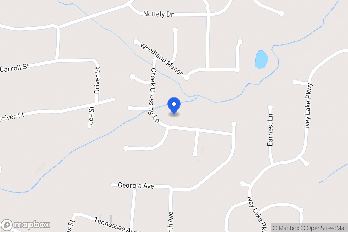 Map of 133 Creek Crossing Ln