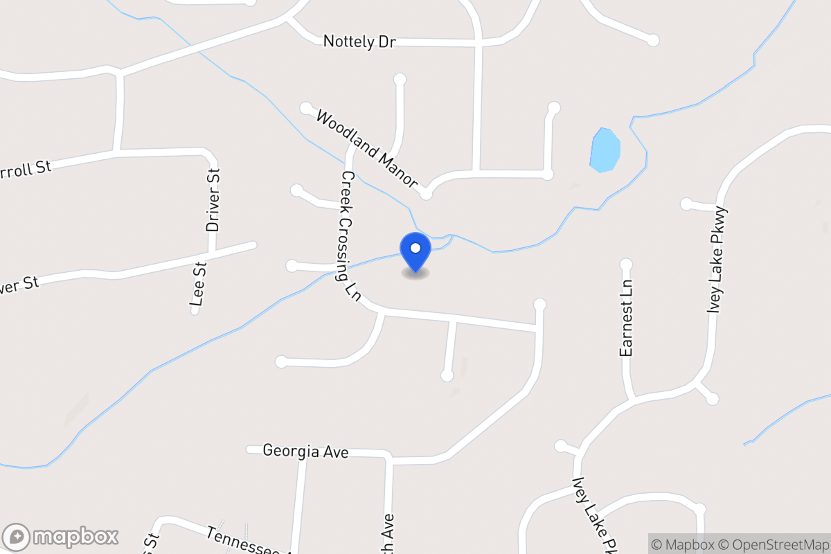 Map of 129 Creek Crossing Ln