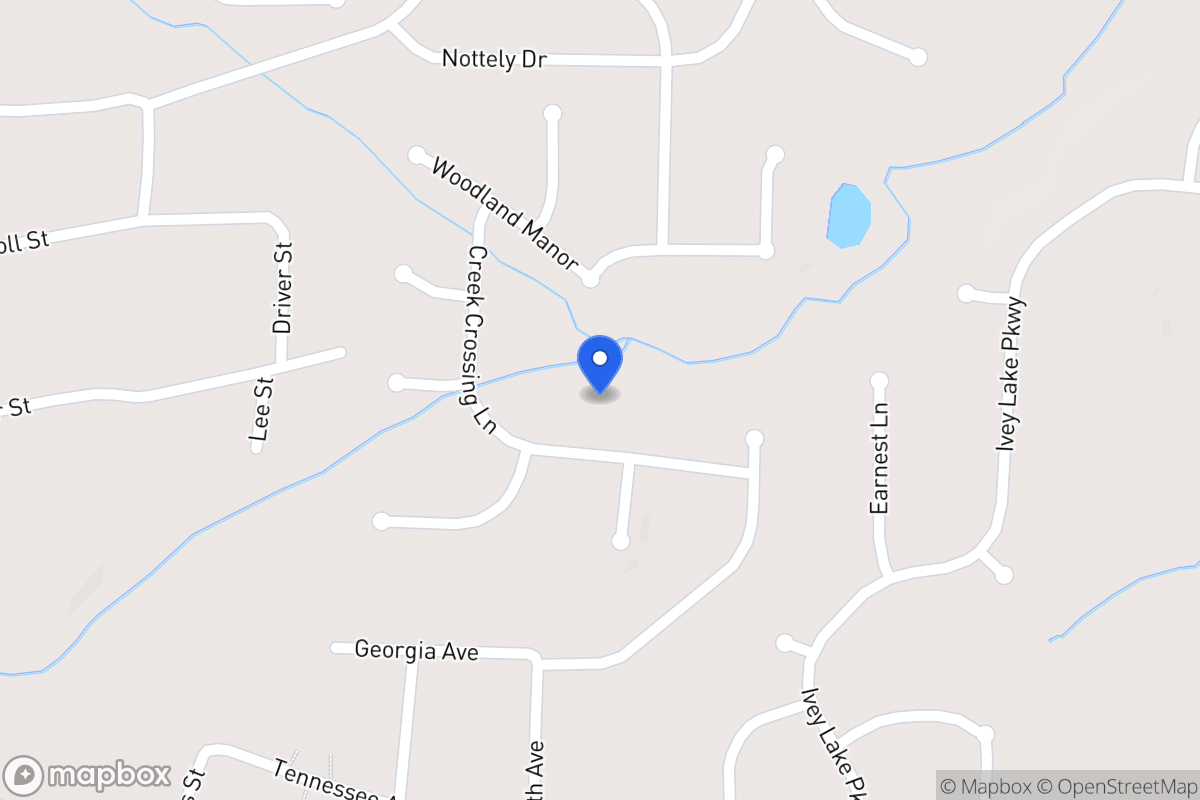 Map of 125 Creek Crossing Ln
