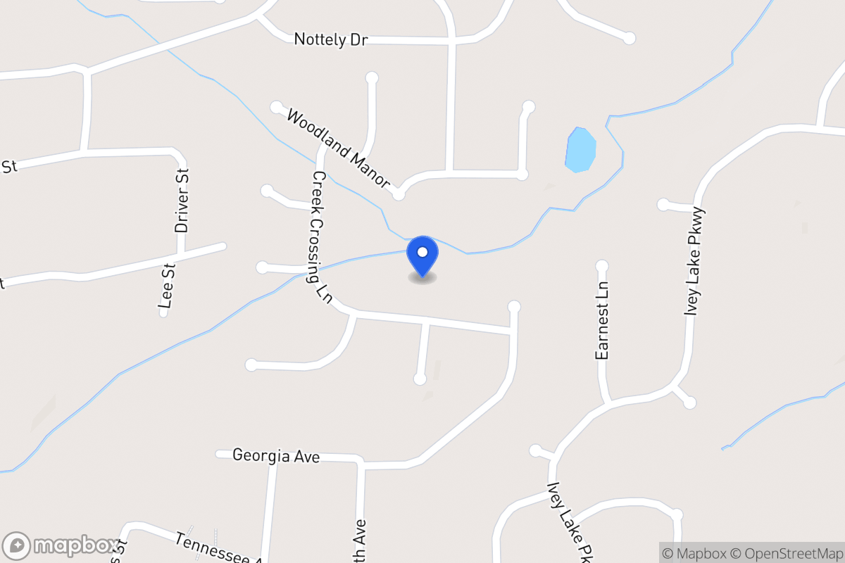 Map of 121 Creek Crossing Ln