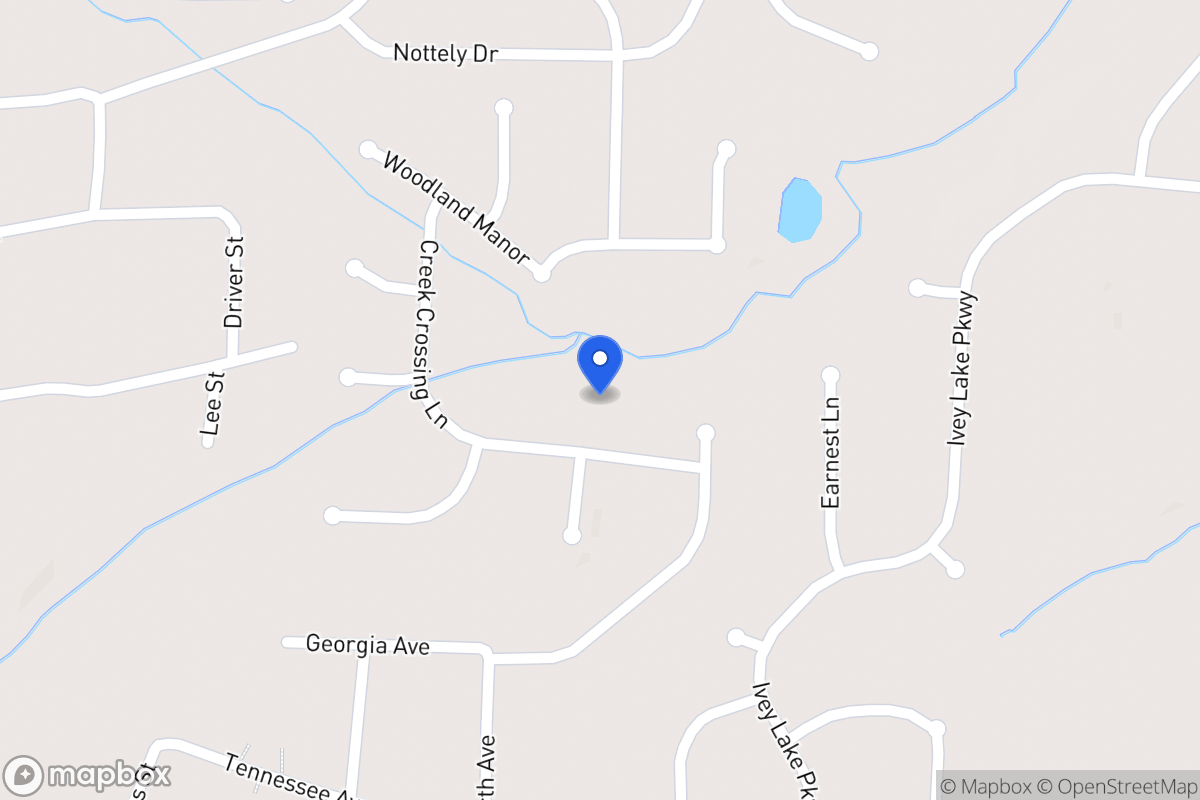 Map of 117 Creek Crossing Ln