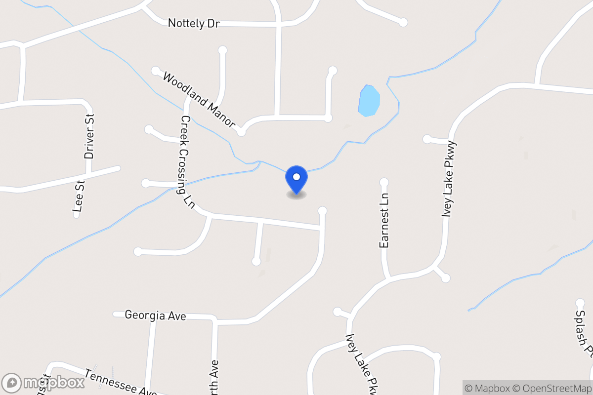 Map of 109 Creek Crossing Ln