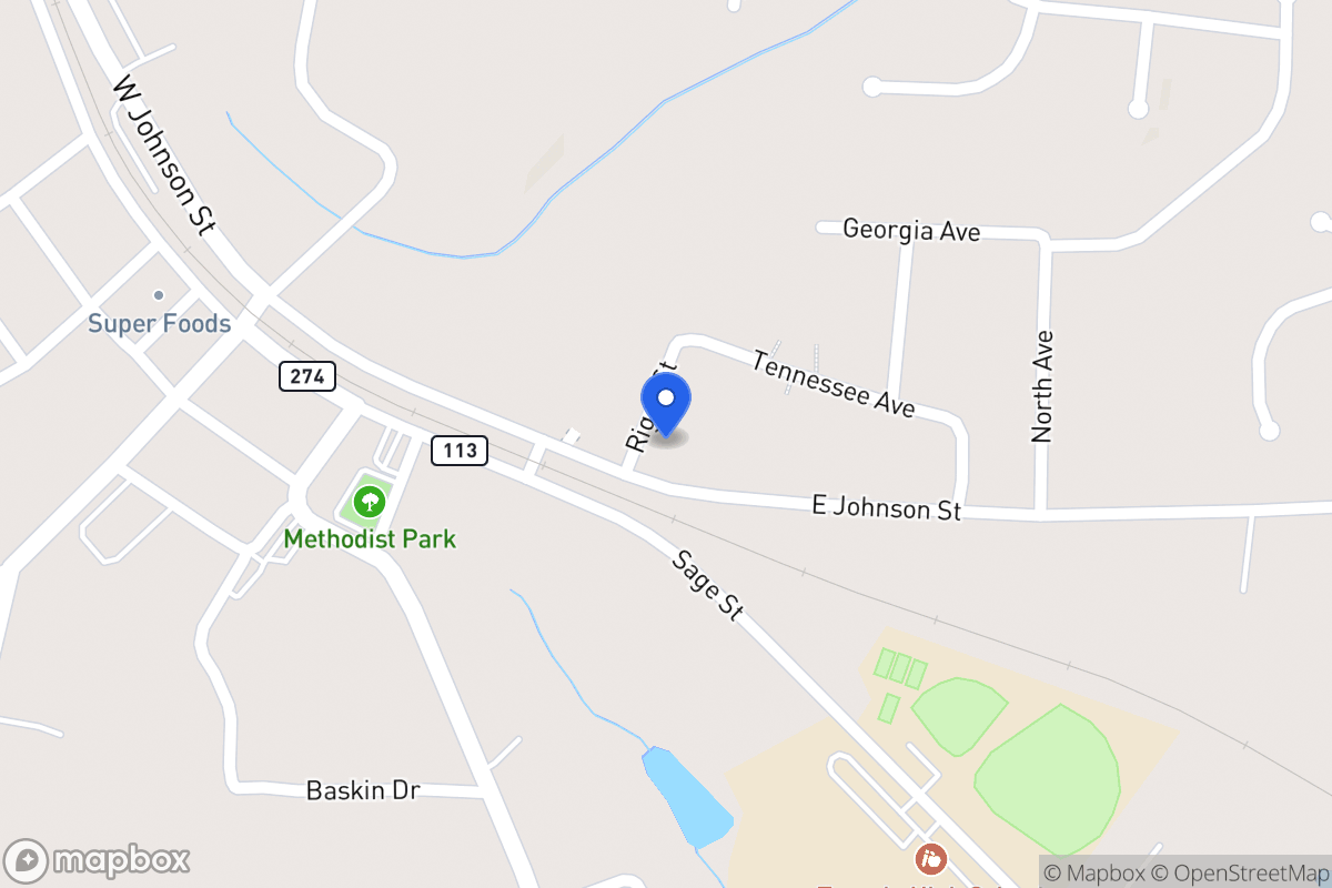 Map of 124 E Johnson St