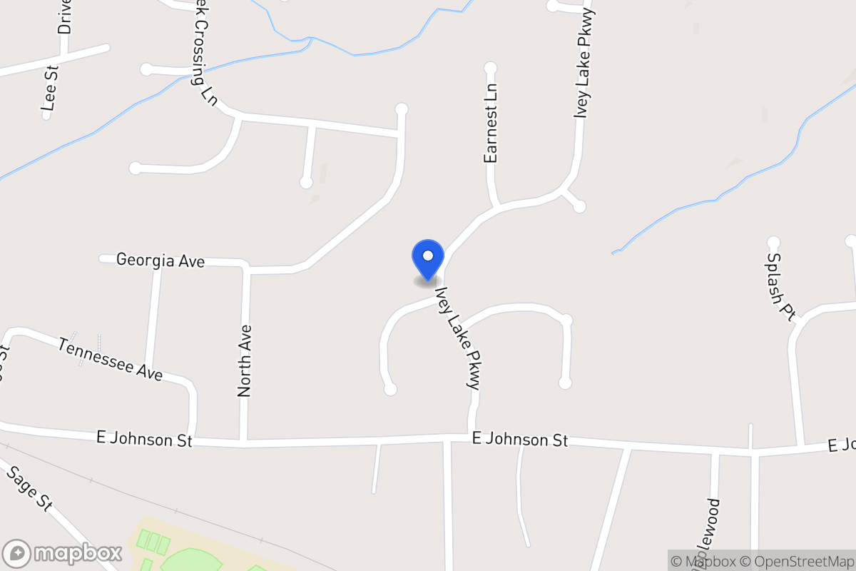Map of Ivey Lake Pkwy