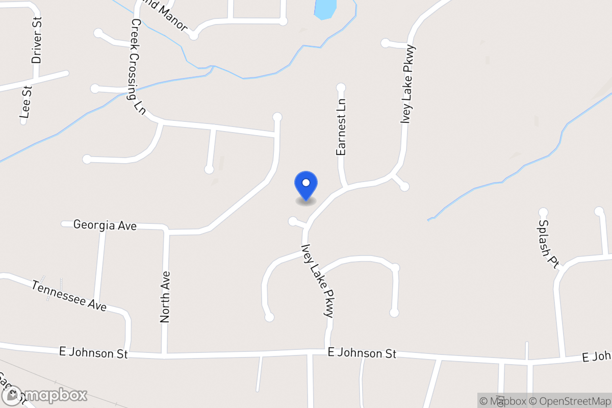 Map of 128 Ivey Lake Pkwy