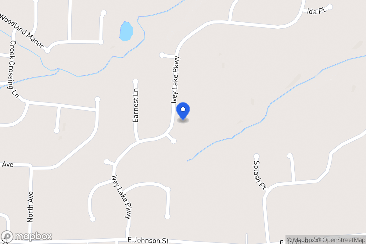 Map of 155 Ivey Lake Pkwy