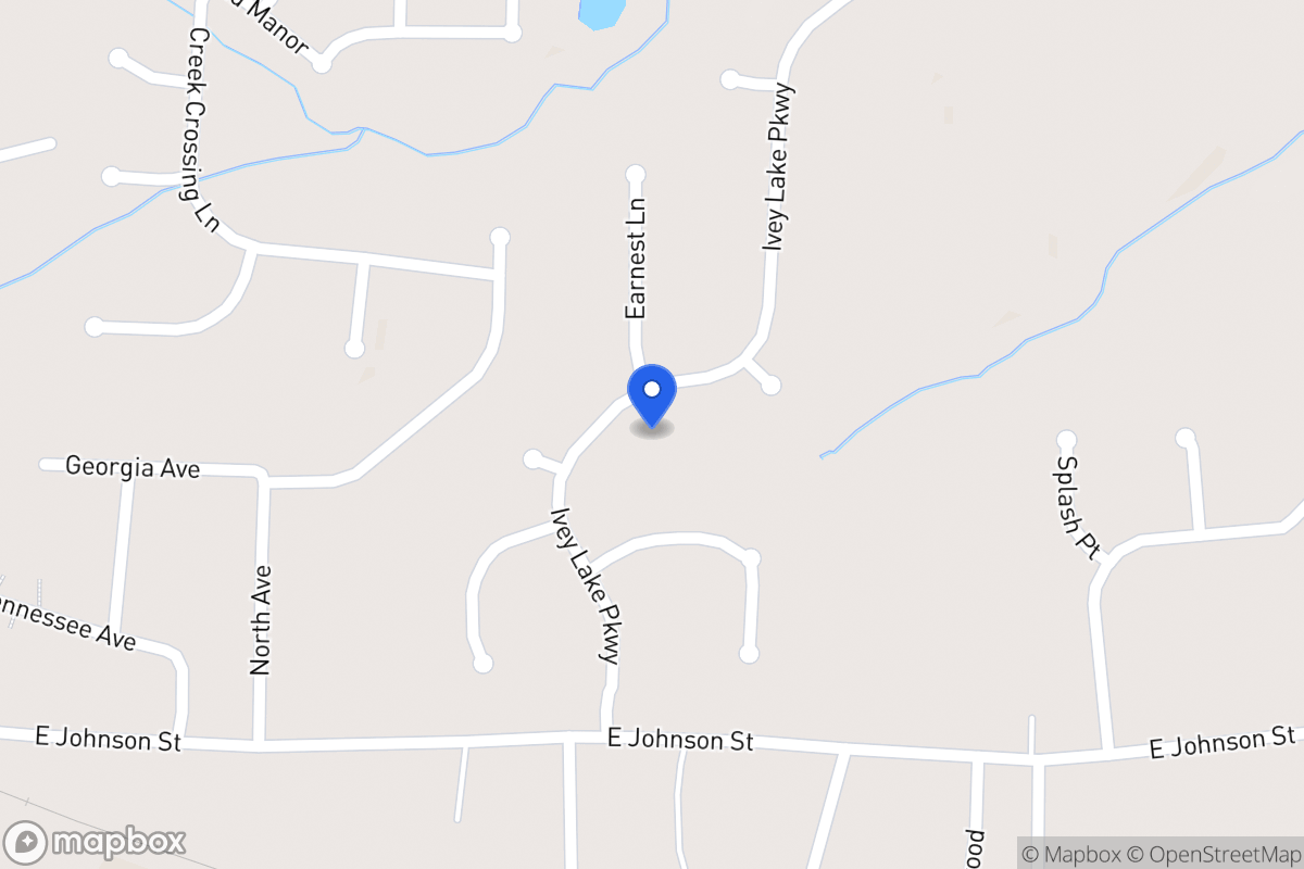 Map of 135 Ivey Lake Pkwy