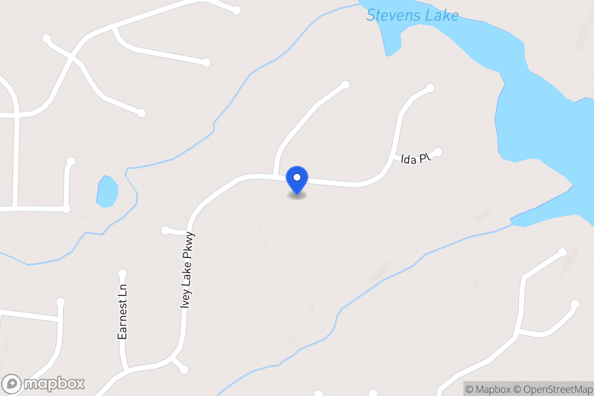Map of 233 Ivey Lake Pkwy