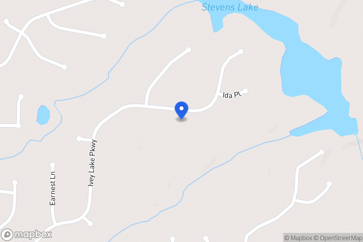 Map of 245 Ivey Lake Pkwy