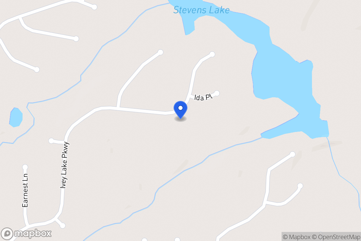 Map of 257 Ivey Lake Pkwy