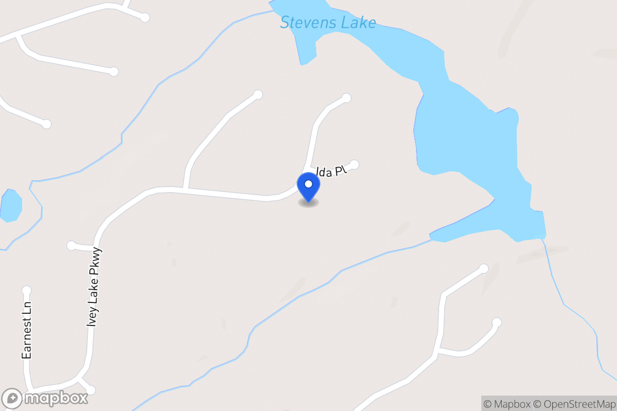 Map of 261 Ivey Lake Pkwy