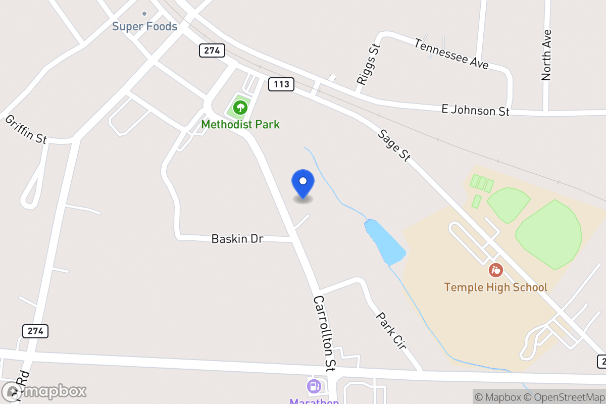 Map of 116 Carrollton St
