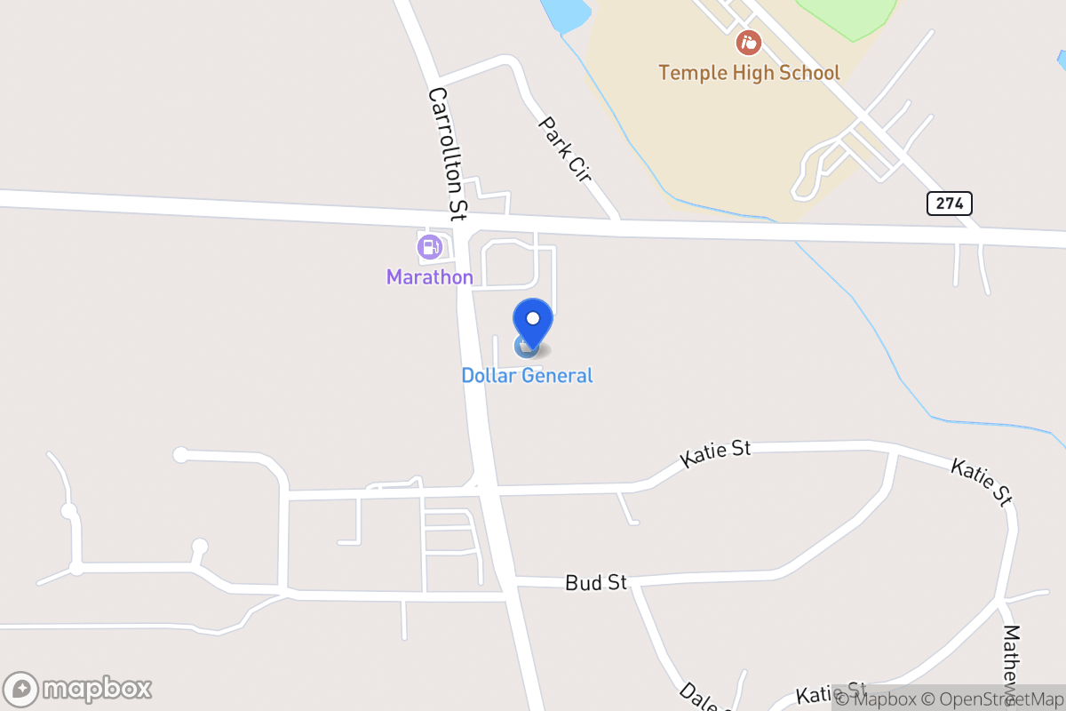 Map of 268 Carrollton St