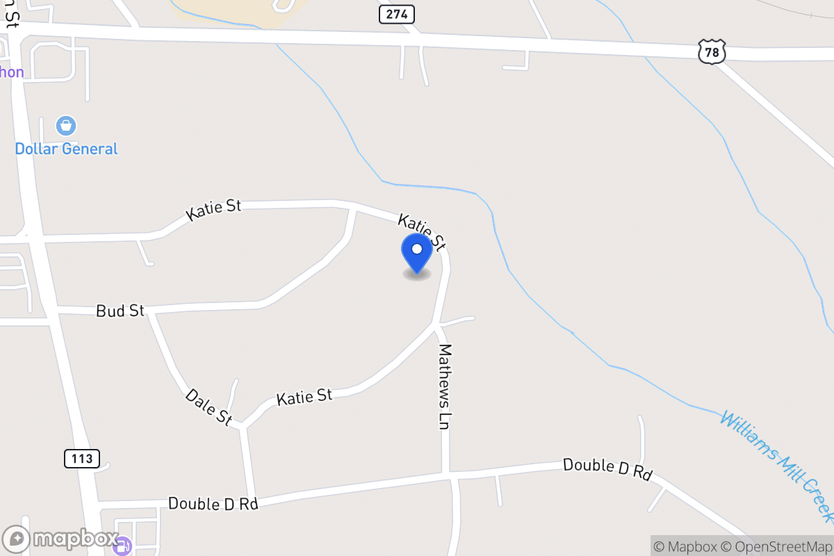 Map of 223 Katie St