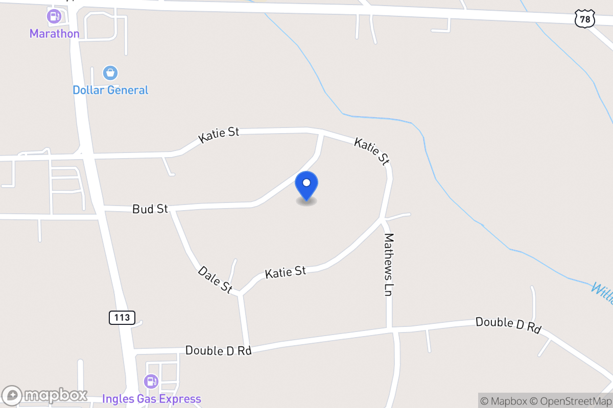 Map of 123 Bud St
