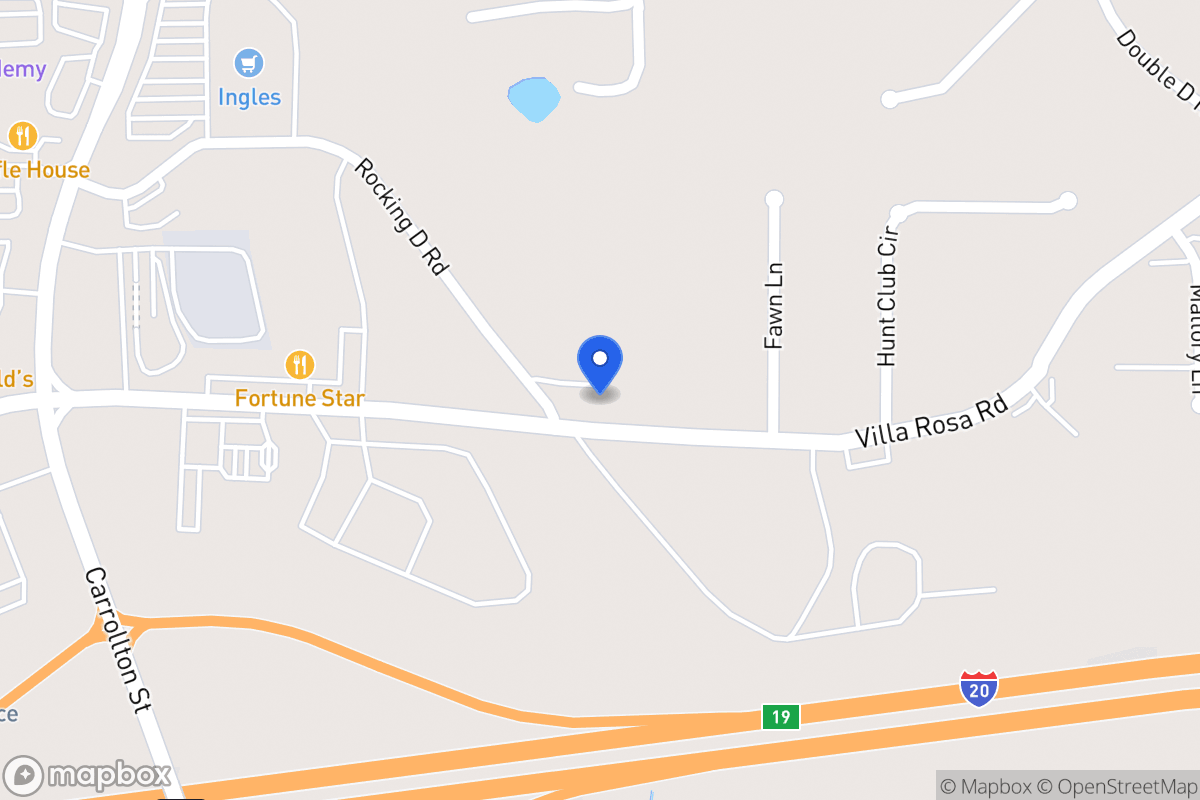 Map of Rocking D Rd