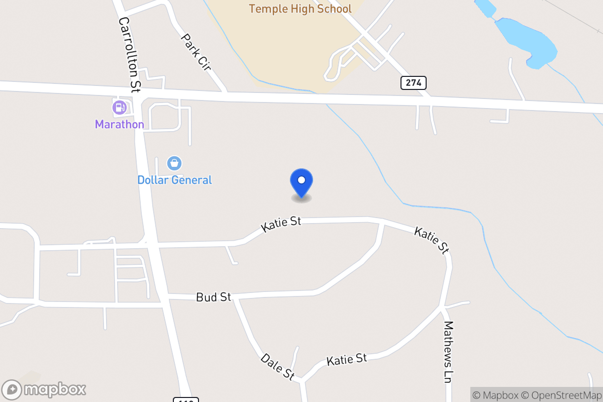 Map of 100 Katie St