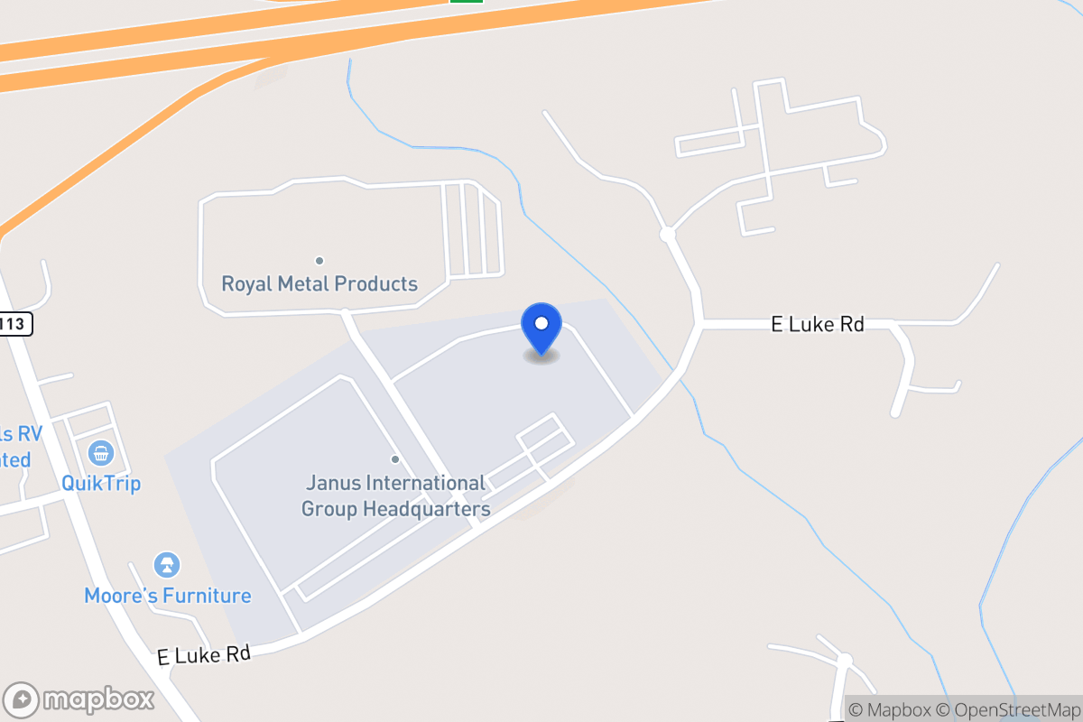 Map of 134 Janus International Blvd