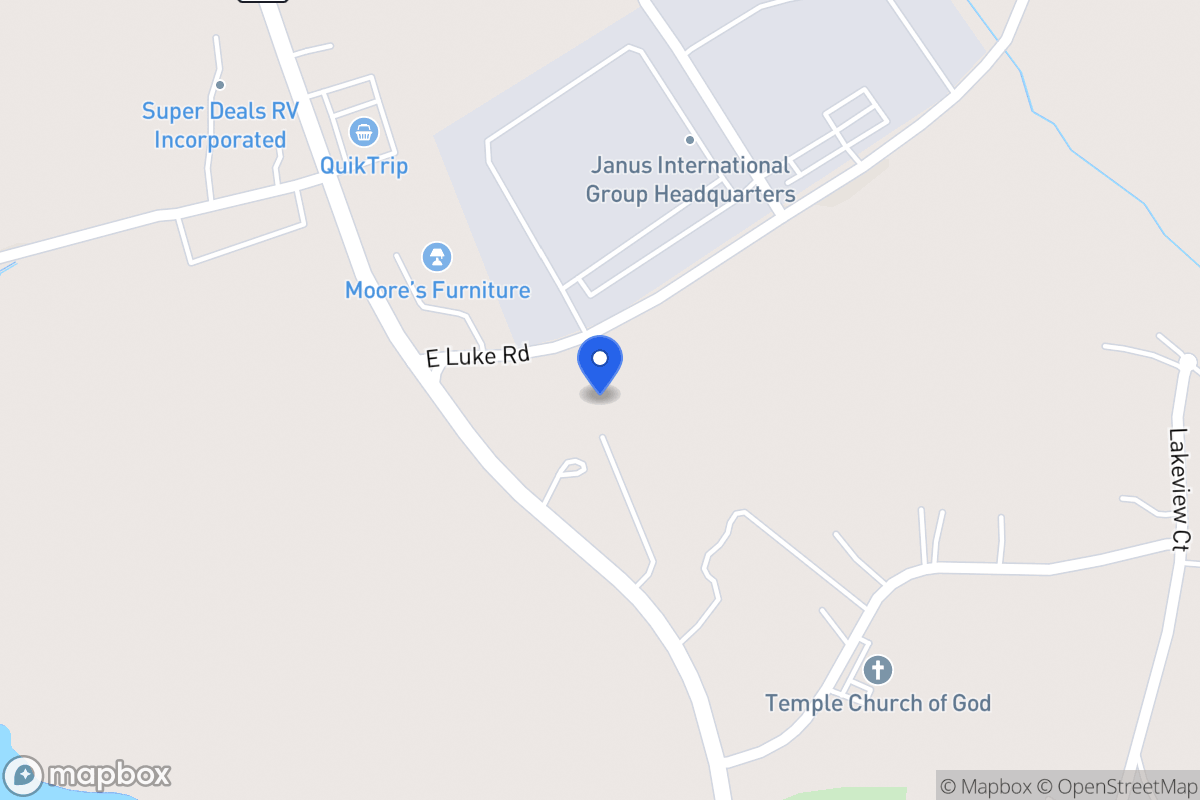 Map of 100 E Luke Rd