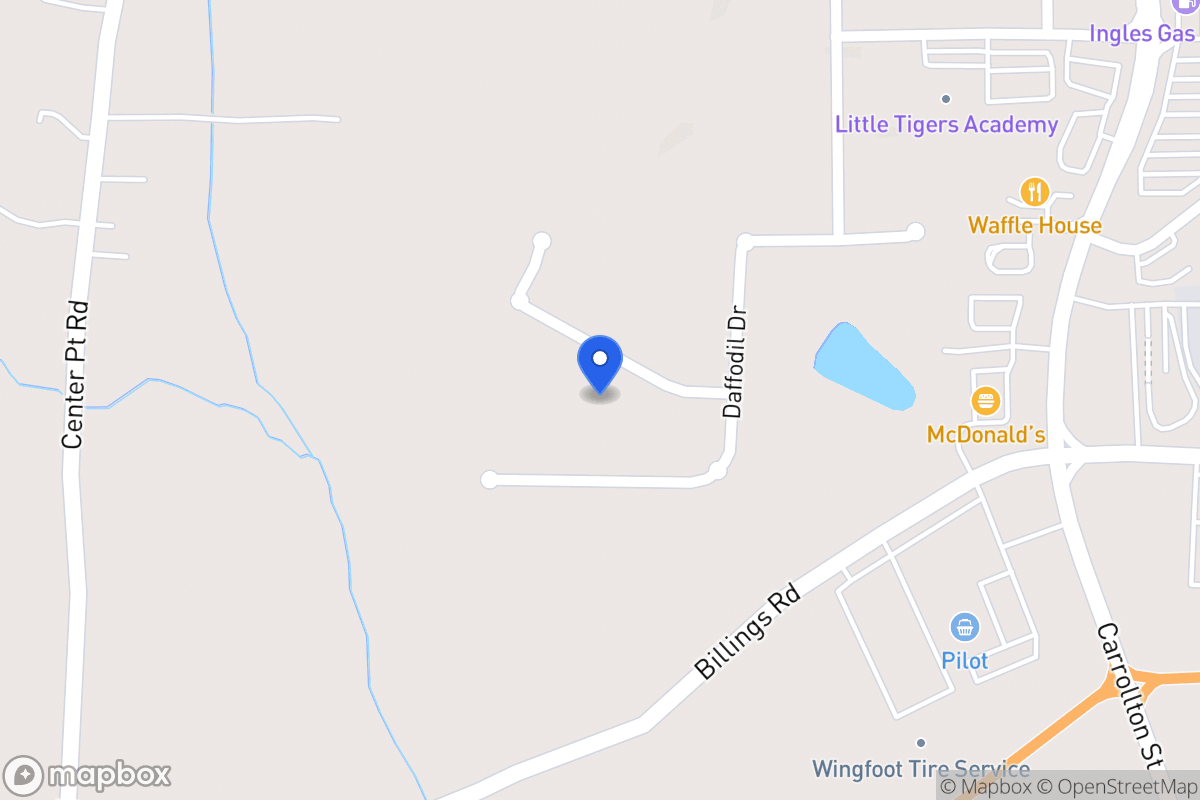 Map of 416 Clematis Ct