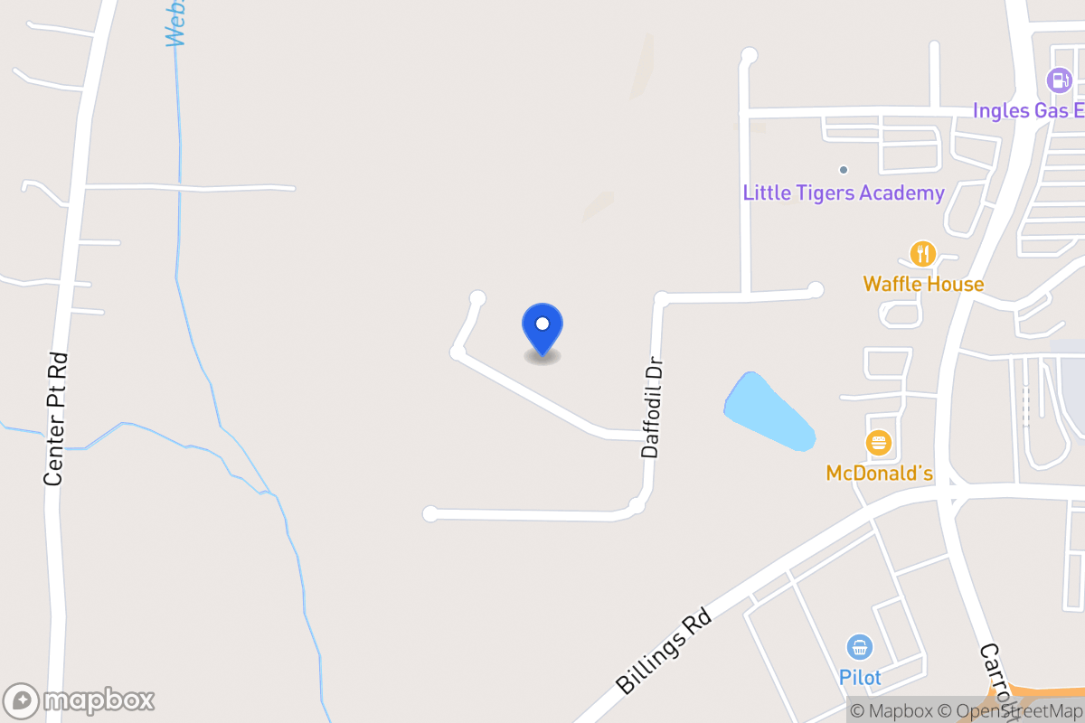 Map of 421 Clematis Ct