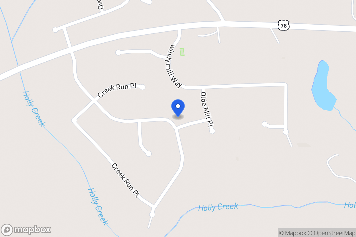 Map of 709 Mill Creek Dr