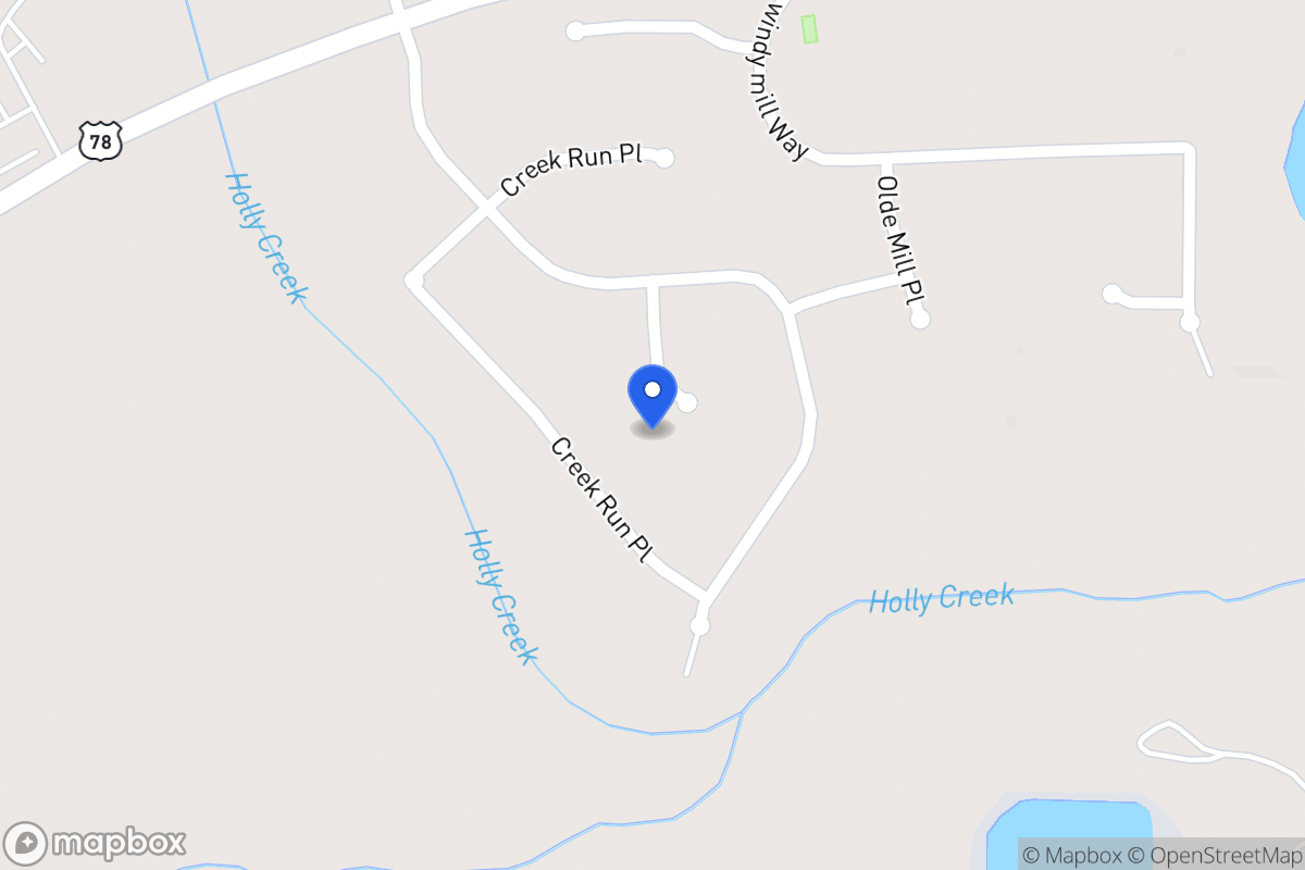 Map of 713 Creekridge Ct