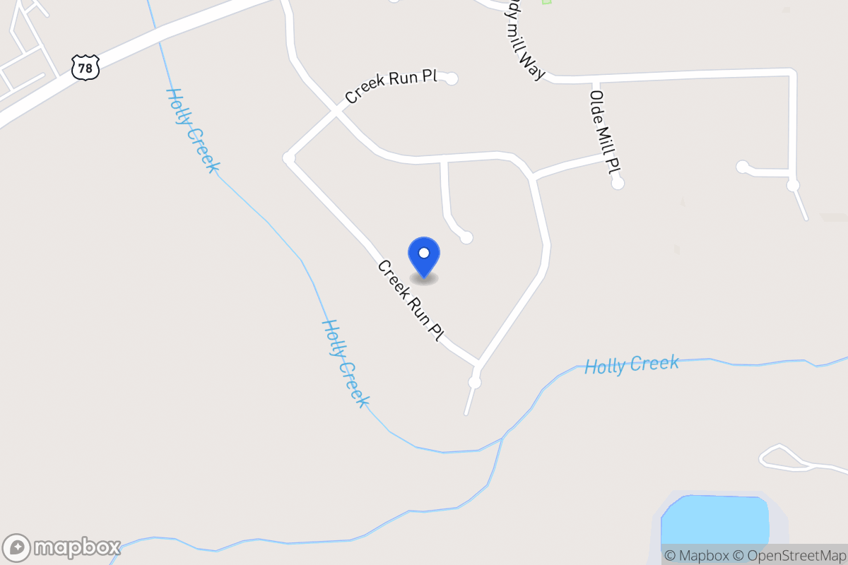 Map of 919 Creek Run Pl