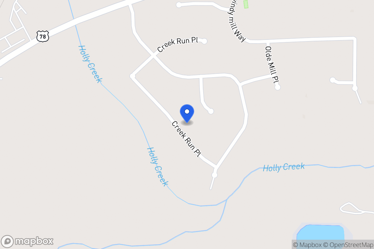 Map of 923 Creek Run Pl