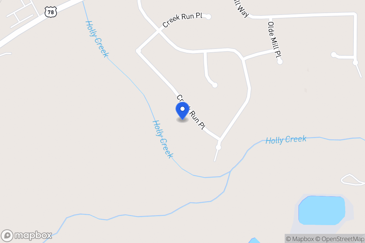 Map of 918 Creek Run Pl