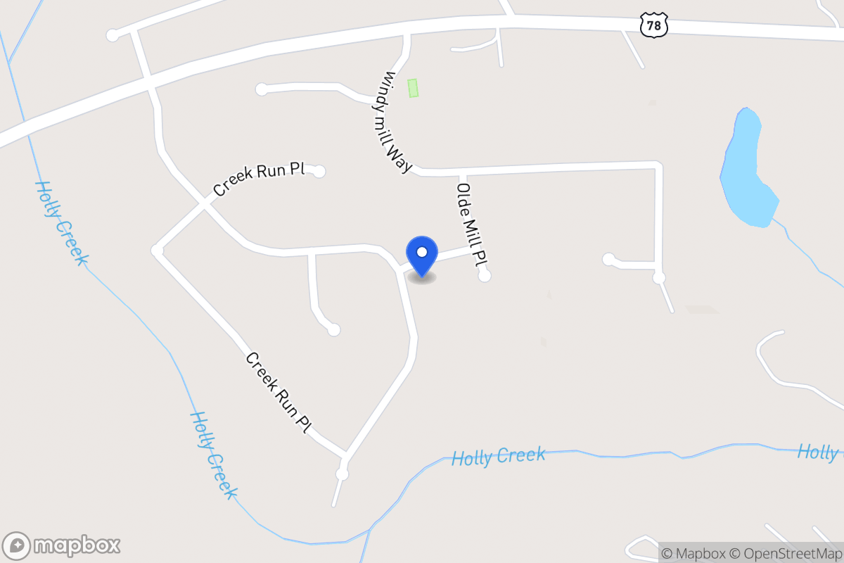 Map of 706 Mill Creek Dr